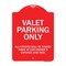 Signmission Valet Parking All Others Towed Away Car Owners Expense & Risk Alum Sign, 18" L, 24" H, RW-1824-9744 A-DES-RW-1824-9744 - alternate 1